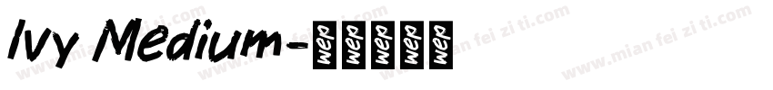 Ivy Medium字体转换